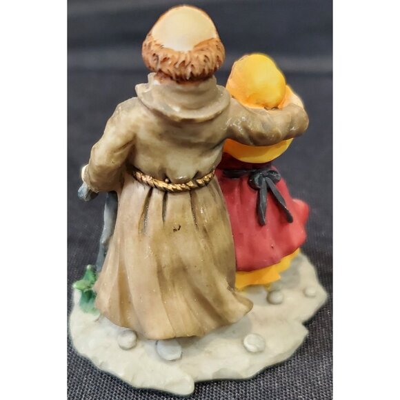 Christmas Around the World 3 MONKS village figurines Owell monastery abbey friar - Picture 7 of 8